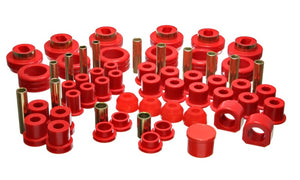 Energy Suspension 3.18103R 81-87 fits Chevy/fits GMC 4WD (w/ Aftermarket Frt Springs) Red Hyper-flex Master Bushing Set