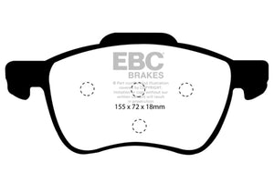 EBC DP21229 01-05 Volvo S60 2.3 Turbo T5 Greenstuff Front Brake Pads