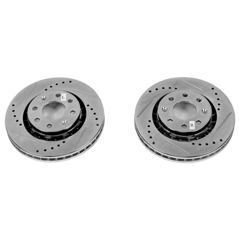 PowerStop fits Chevrolet 04-11 Aveo Front Evolution Drilled & Slotted Rotors -