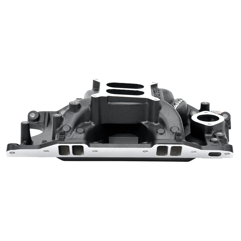 Edelbrock 75763 Intake Manifold RPM Air-Gap Small-Block fits Chrysler 340-360 Black