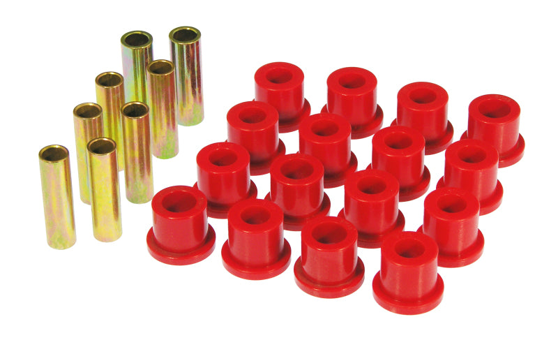 Prothane 6-1022 fits Ford 68-72 F250 2wd Rear Spring & Shackle Bushings - Red