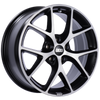 BBS SR035VGPK SR 18x8 5x120 ET44 Satin Black Diamond Cut Face Wheel -82mm PFS/Clip Required