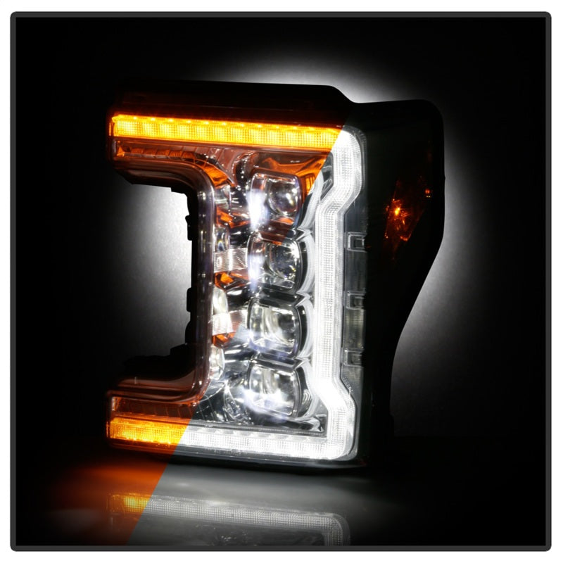 Spyder 5087447 fits Ford 17-18 F-250/F-350/F450 Full LED Headlights Black PRO-Y