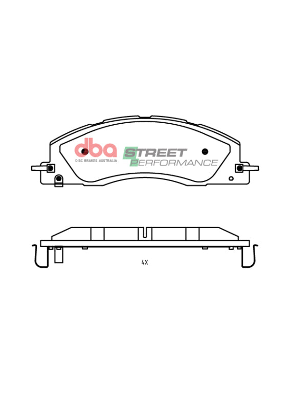 DBA DB2705SP 2019+ fits RAM 2500/3500 (DJ) 6.7L 4WD SP Performance Front Brake Pads
