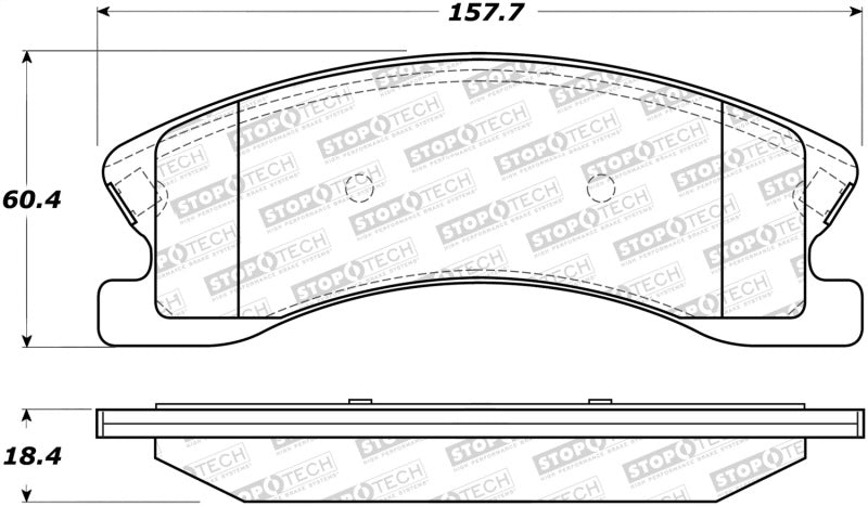 Stoptech 308.0945 Street Brake Pads