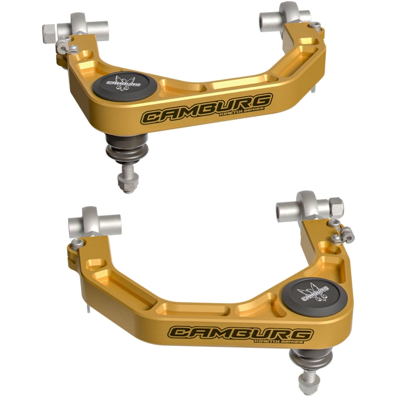 Camburg CAM-310277-GLD 2024 fits Toyota Tacoma 2WD/4WD KINETIK V2 Performance Billet X-Joint XL Upper Arms (GOLD)