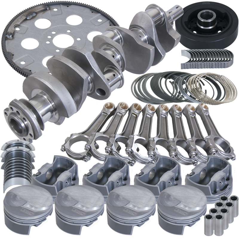 Eagle B18023L070 fits Chevy 454 1Pc 4.250in Crank 6.385in I-Beam Rods 17cc Dome 4.320in Pistons Balanced Assembly