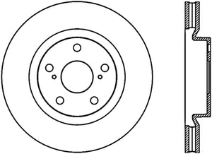 Stoptech 126.44146CSL Power Slot 07-13 Lexus ES250/300/330/350 / 11-13 Scion tC Slotted Left Fr CRYO-STOP Rotor