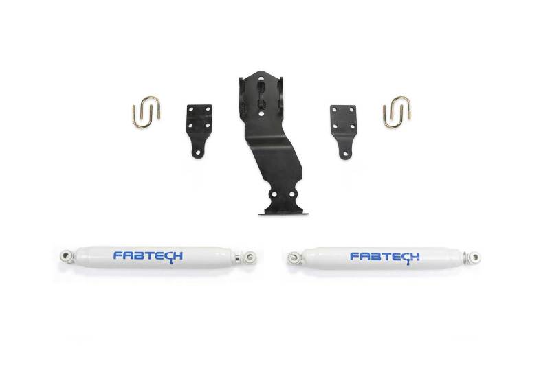 Fabtech FTS22301 fits Ford 17-20 Superduty 4WD Performance Dual Steering Stabilizer Kit