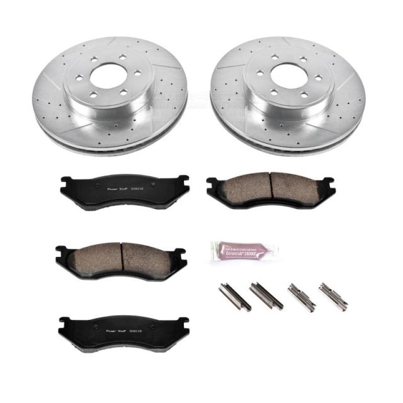 PowerStop K2178 2003 fits Dodge Durango Front Z23 Evolution Sport Brake Kit