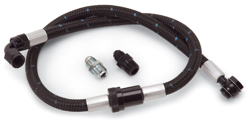 Edelbrock 8102 Fuel Hose Assembly w/ Street Filter fits SBC Proclassic Finish