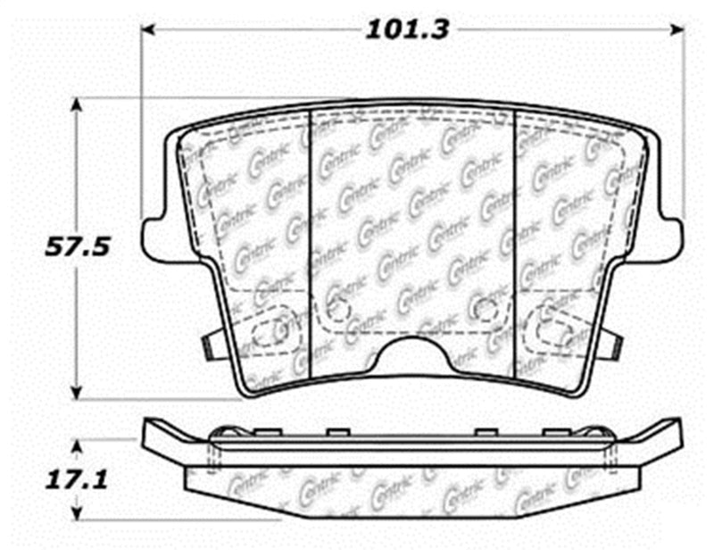 Stoptech 309.1057 Sport Brake Pads w/Shims and Hardware