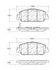 Stoptech 305.1653 14-18 Ford Fusion SE Luxury Street Performance Front Brake Pads