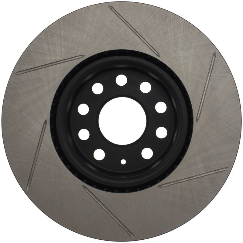 Stoptech 126.33098SR Power Slot 06-10 fits Audi A3 / 08-10 TT / 06-09 VW GTI Mlk V/Passat Right Front Slotted Rotor