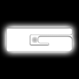 ORACLE Lighting 3140-G-001 Universal Illuminated LED Letter Badges - Matte Wht Surface Finish - G