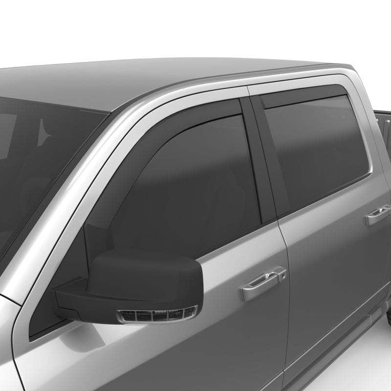 EGR 572755 09-13 fits Dodge Ram 1500/2500/3500 Crew Cab In-Channel Window Visors - Set of 4 - Matte (572755)