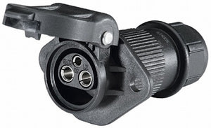 Hella LA001933042 Socket 3 Pole W/ Grommet