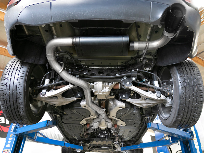 AFE 49-38078-B Bore HD 3in 304 SS Cat-Back Exhaust w/ Black Tips 14-19 fits Jee