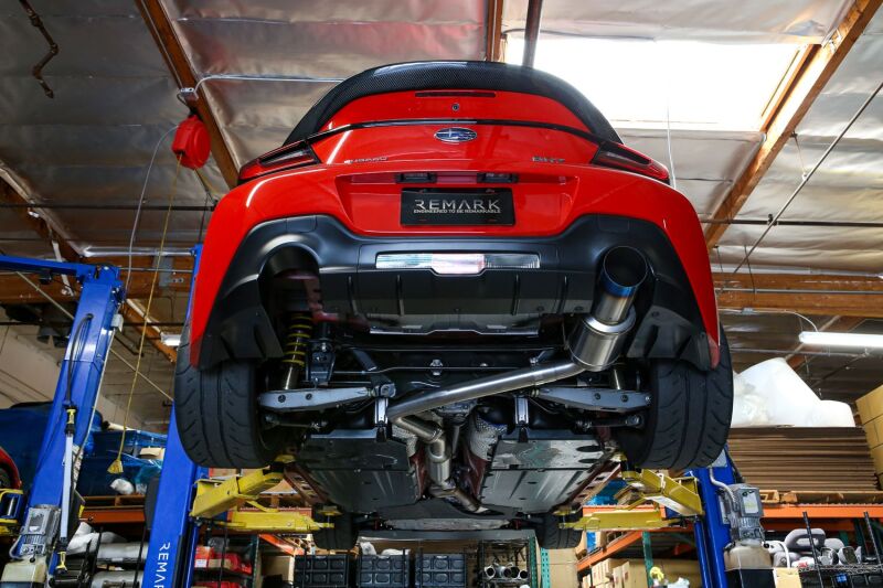 Remark RK-C1063T-04TFC 2022 fits Subaru BRZ Catback Exhaust - R1 Spec Single-Exit Full Titanium (Resonated)