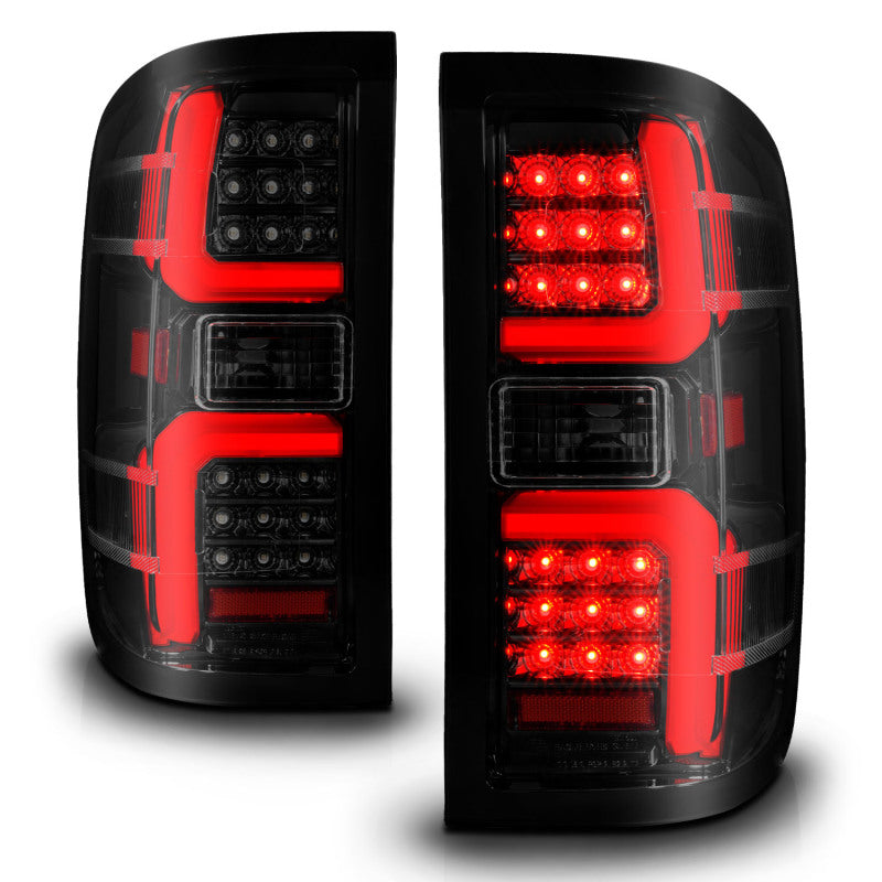 ANZO 311451 fits Chevrolet 15-19 Silverado 2500 HD/3500 HD LED Taillight w/ Sequential Black Housing/Smoke Lens