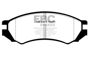 EBC UD549 91-93 fits Nissan NX 2.0 (ABS) Ultimax2 Front Brake Pads