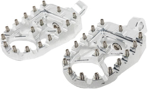 Bikers Choice 485215 Male Mount BMX Style Silver Footpegs Pr