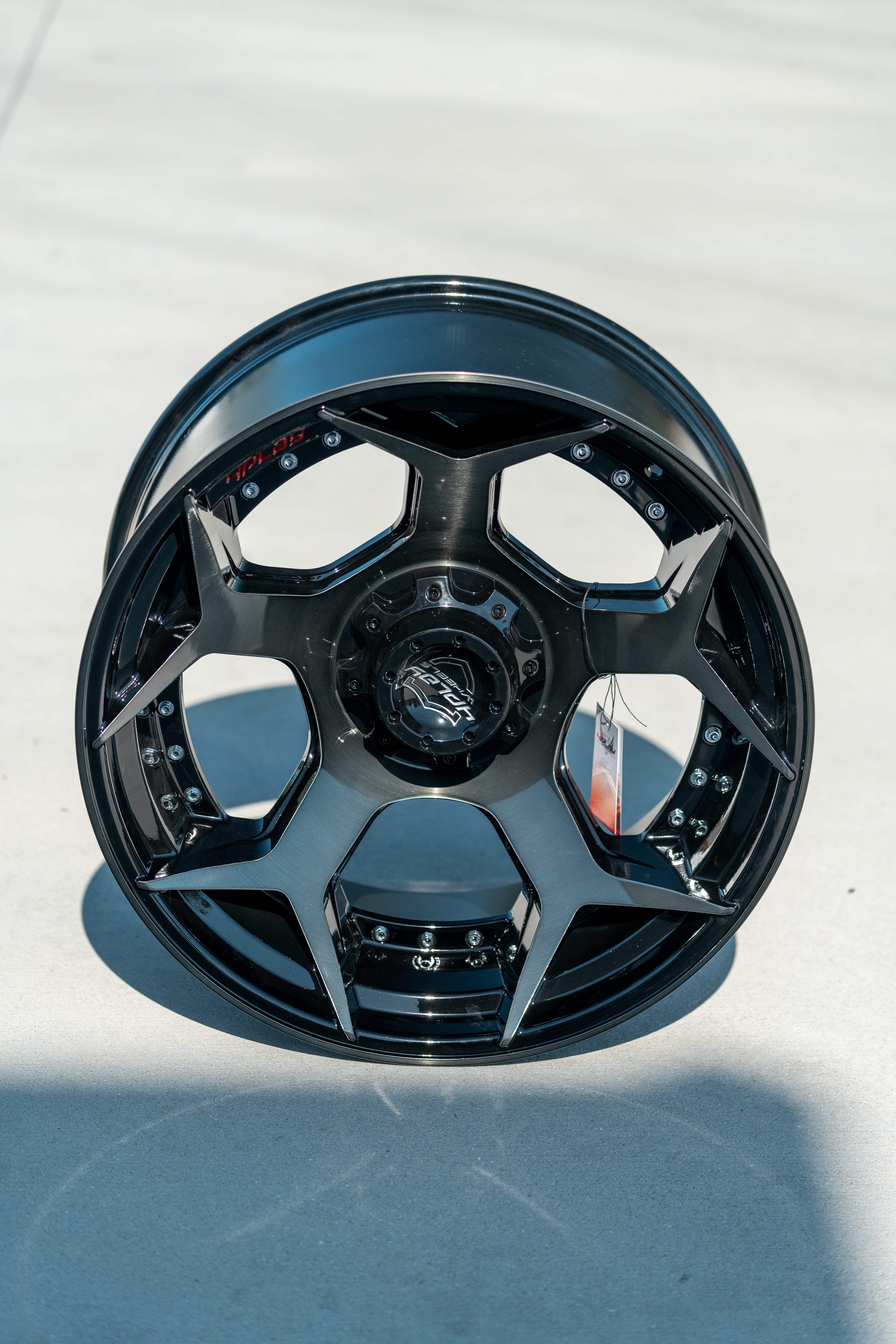 4PLAY 4P50-20100-8170-24BBT 20x10 Wheel fits Ford 4P50 Brushed Black Rim