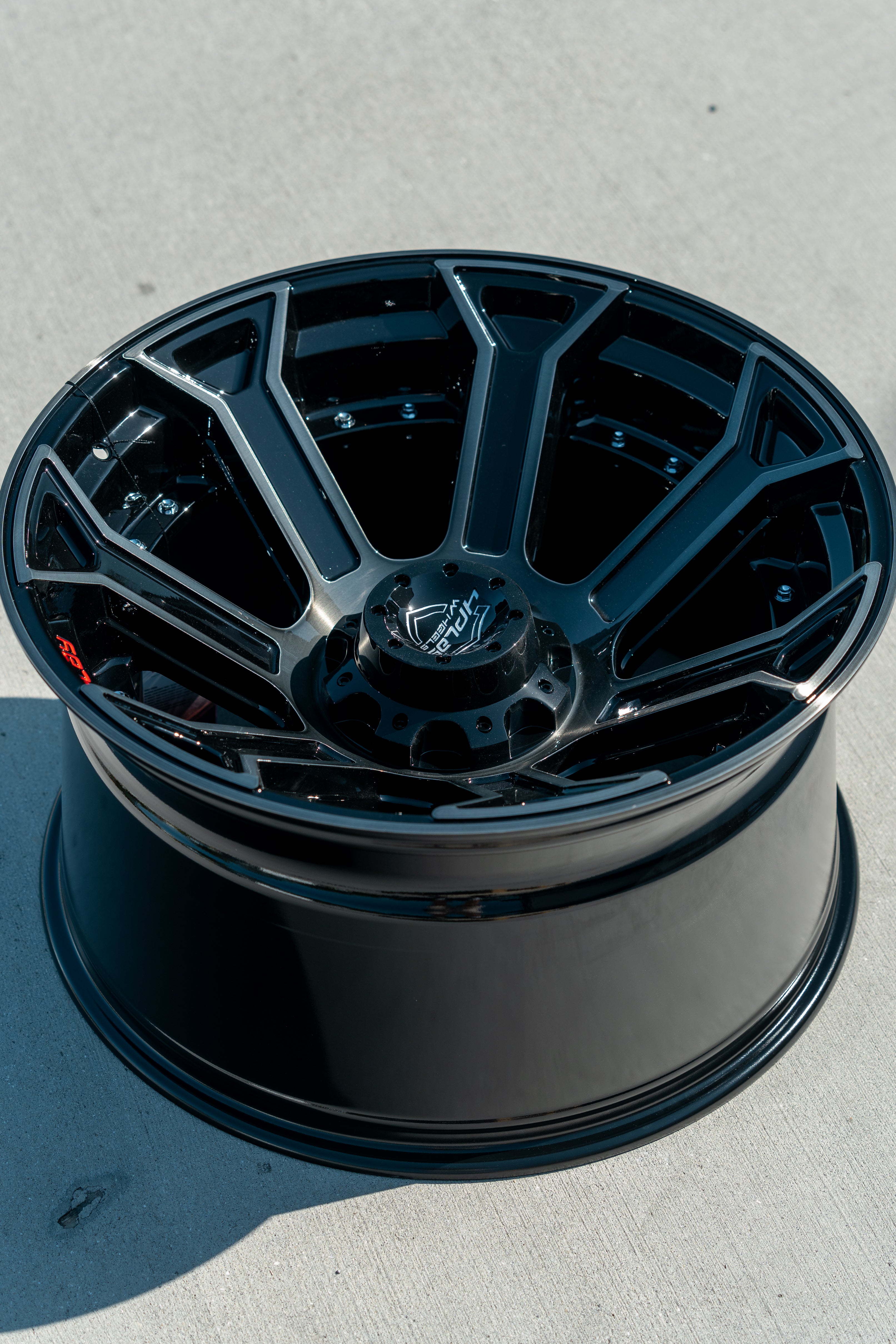 4PLAY 4P70-22120-8650-44BBT 22x12 fits GM-Ford-Dodge-Hummer Brushed Black Rim
