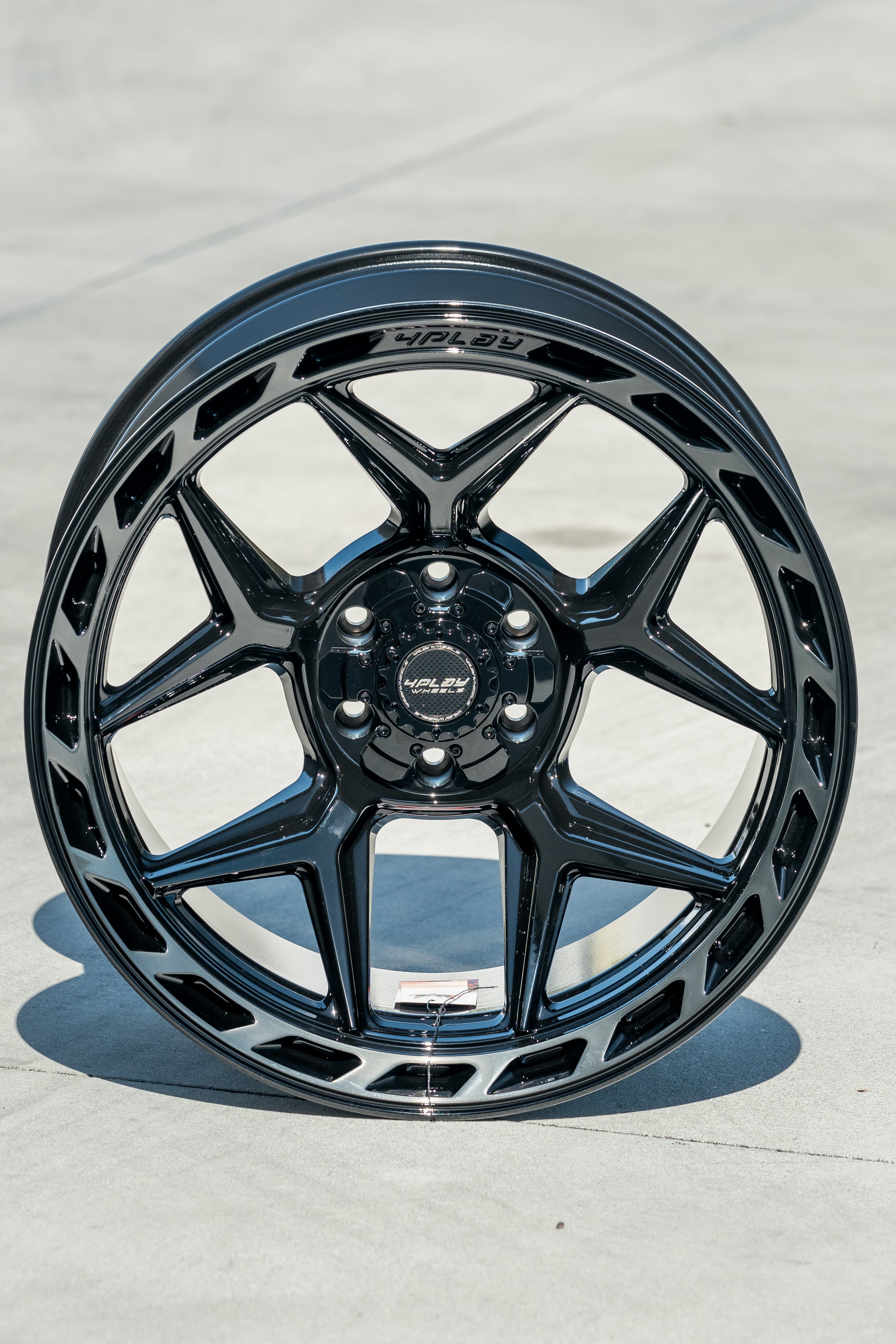 4PLAY 4P55-22120-5D55-44BBT Gen3 22x12 5x5" & 5x5.5" -44et in Brushed Black