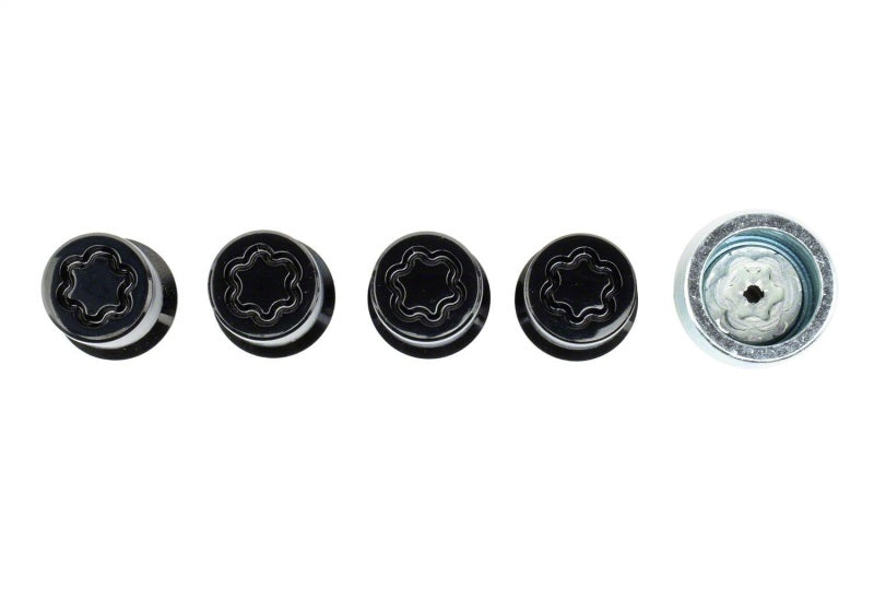 fits Ford Racing M-1A043-B M12 x 1.5 Black Security Lug Nut Kit - Set of 4