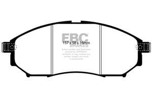 EBC DP21671 08-13 fits Infiniti EX35 3.5 Greenstuff Front Brake Pads