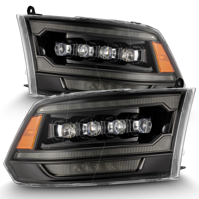 AlphaRex 880557 fits Ram 09-18 2500 NOVA LED Proj Headlights Plank Style Alpha Blk w/Activ Light/Seq Signal/DRL