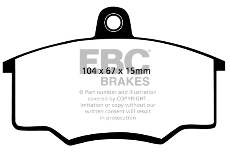 EBC DP2310/2 fits Audi 81-84 Coupe 2.2 Greenstuff Front Brake Pads