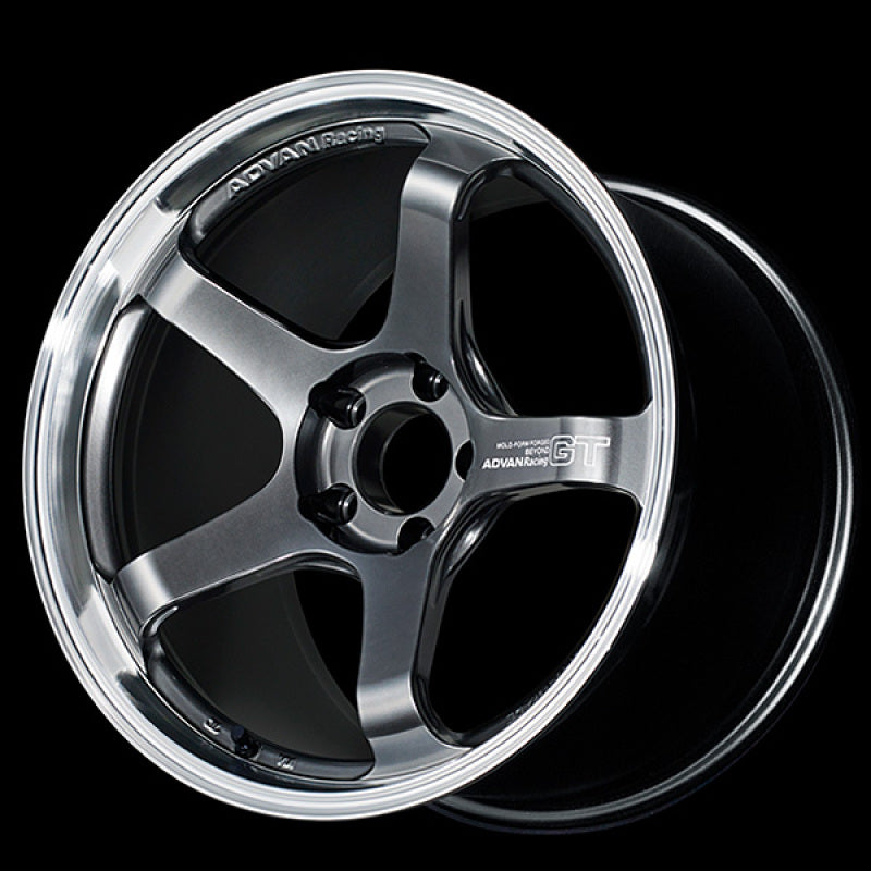Advan YAQB7G45EMPB GT Beyond 17x8.0 +45 5x114.3 Machined Hyper Platinum Black