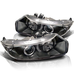 Spyder 5010780 fits Honda 06-08 Civic 2Dr Projector Headlights LED Halo Black H