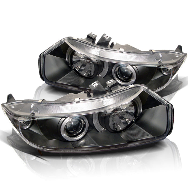 Spyder 5010780 fits Honda 06-08 Civic 2Dr Projector Headlights LED Halo Black H
