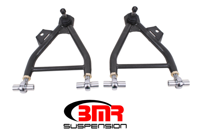 BMR AA045H Mustang Lower A-Arms (Coilover Only) w/ Adj. Rod End & Tall Ball Joint - Black Hammertone