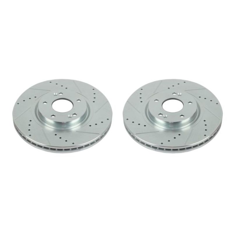 PowerStop fits Hyundai 07-12 Veracruz Front Evolution Drilled & Slotted Rotors -