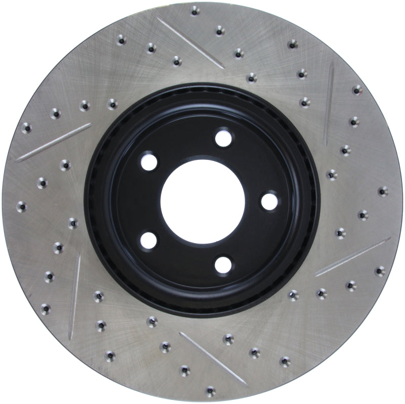 Stoptech 127.45078R 07-09 Mazda 3 Right Front Slotted & Drilled Rotors