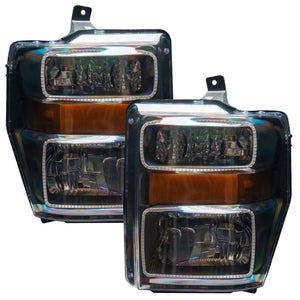 ORACLE Lighting 7190-335 Oracle 08-10 fits Ford F250/350 LED HL - Blk - ColorSHIFT w/ BC1 Controller