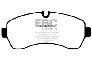 EBC UD1268 07+ fits Dodge Sprinter 3500 Ultimax2 Front Brake Pads