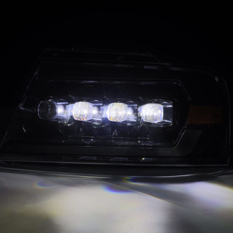 AlphaRex 880130 fits Ford 04-08 F-150 (No 2004 Heritage) NOVA-Series LED Proj HL Chrome w/Actv Light / Seq. Sig