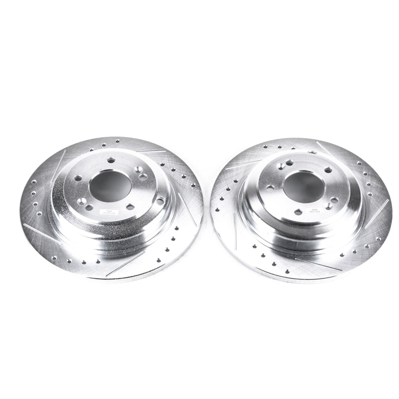 PowerStop fits Hyundai Genesis 10-16 Coupe Rear Evolution Drilled & Slotted