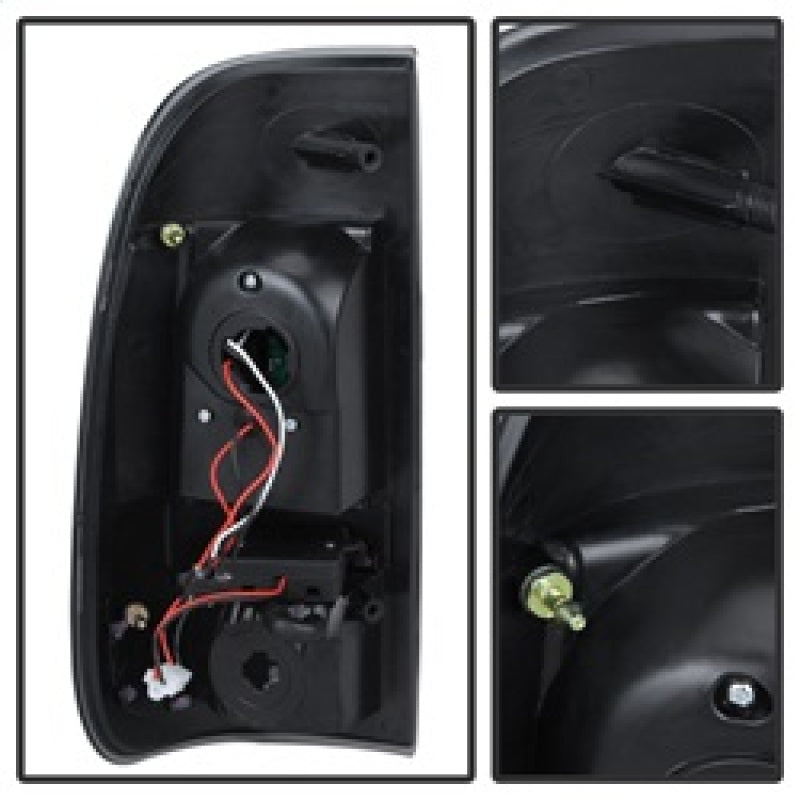 9027680 Xtune fits Ford 08-15 Super Duty LED Tail Lights Black ALT-JH-FS08-LED
