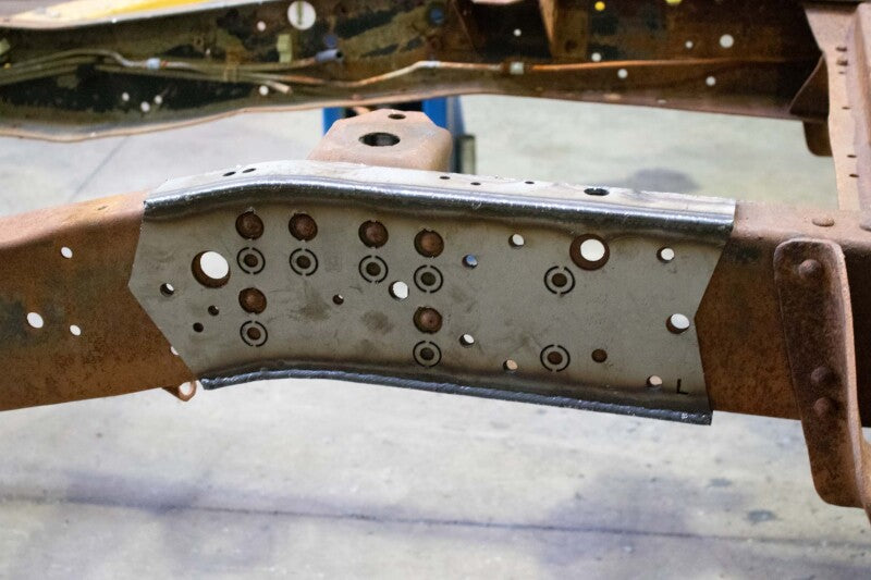 RustBuster RB7378R Rust Buster 73-87 fits Chevy C10 Mid Rear Frame Repair Kit - Right