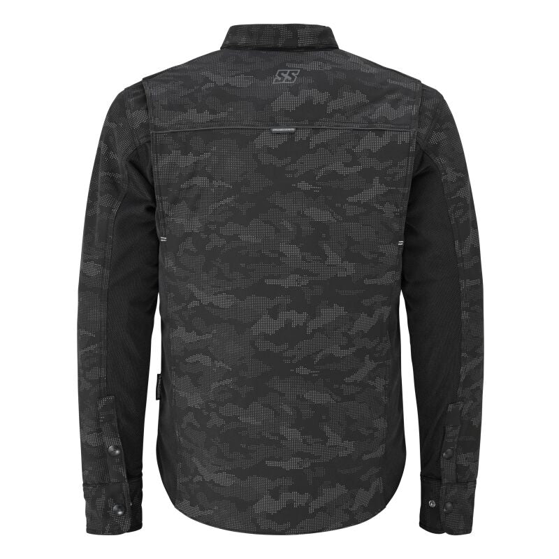 Speed and Strength True Grit Mesh Moto Shirt Reflective Camo/Black - Medium