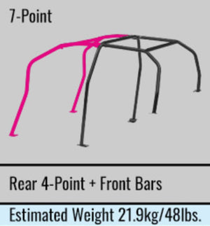 Cusco 329 261 L Chromoly Roll Cage 7 Point 4 Passenger Escape Dash fits Honda 0