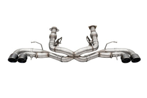 CORSA Performance 21104BLK Corsa 2020-25 fits Corvette C8 3in Xtreme Cat-Back Exhaust 4.5in Black Quad Tips - Deletes stock AFMValve