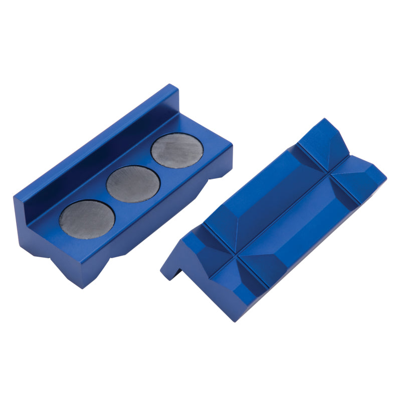 Russell 654420 Performance Blue Anodized Billet Aluminum Vice Jaws