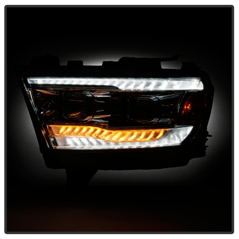 Spyder 5087409 fits Dodge 19-20 Ram Halogen Model Projector Headlights Chrome P